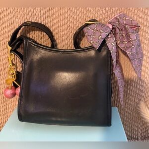 Vintage Coach 9997 Black Leather Shoulder Bag USA Made 1990s Rare